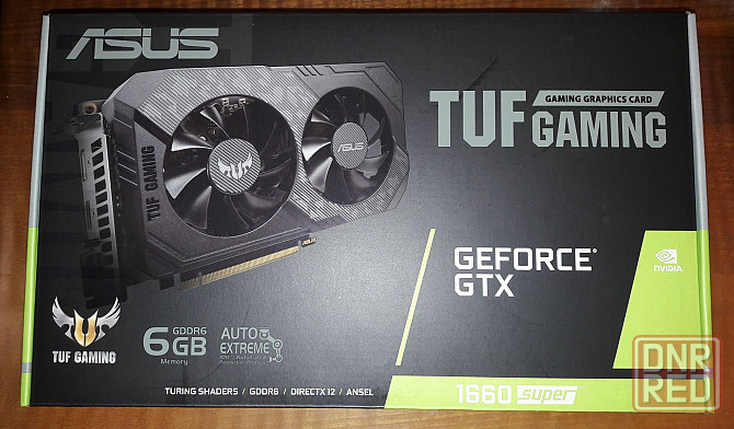 Видеокарта ASUS GeForce GTX 1660 SUPER TUF Gaming 6G Донецк - изображение 1