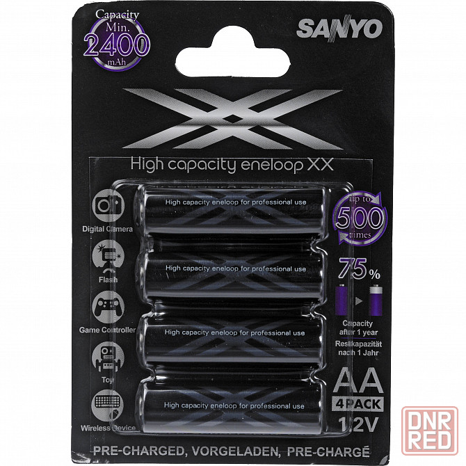 Sanyo Eneloop 2500 mah AA - size - аккумулятор - ЯПОНИЯ Донецк - изображение 1