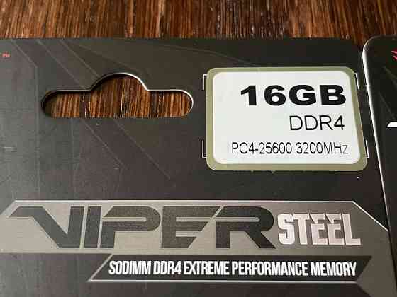 Память Patriot SODIMM DDR4 16GB 3200Mhz CL18 Viper Steel PVS416G320C8S Донецк
