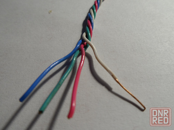 Тонкий медный провод 0,5 мм, 24AWG, телефонный кабель, ТРП, медь лужёная Донецк - изображение 2