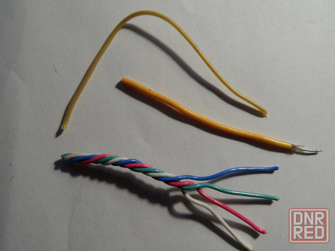 Тонкий медный провод 0,5 мм, 24AWG, телефонный кабель, ТРП, медь лужёная Донецк - изображение 1