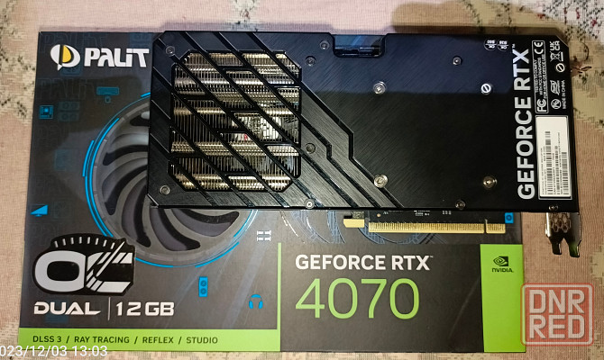 Продаю видеокарту Palit GeForce RTX 4070 Dual OC 12GB GDDR6X Макеевка - изображение 3