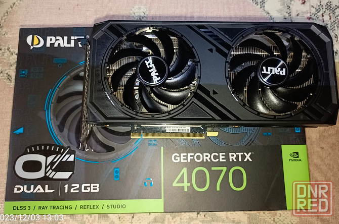 Продаю видеокарту Palit GeForce RTX 4070 Dual OC 12GB GDDR6X Макеевка - изображение 2