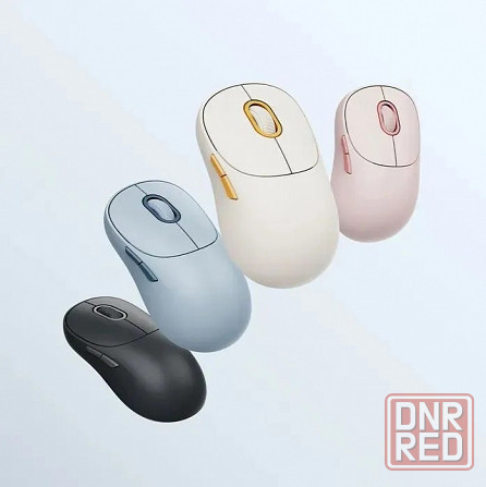 Мышь компьютерная беспроводная Xiaomi Wireless Mouse 3 (XMWXSB03YM) White/Pink/Blue Макеевка - изображение 1