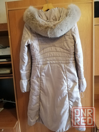 Продам пальто пуховик с мехом песца, р. 44 Донецк - изображение 4