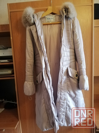 Продам пальто пуховик с мехом песца, р. 44 Донецк - изображение 2
