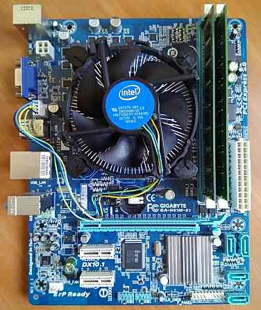Gigabyte GA-H61M-S1 MicroATX (Intel H61) Socket 1155 + i3-2100 + DDR3 2Gb+2Gb - Обмен на Офисы 2010 Донецк