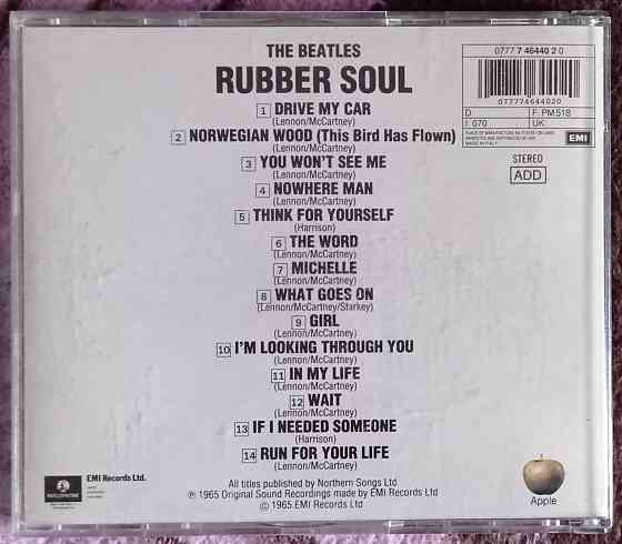 Фирменный CD диск "The Beatles. Rubber Soul". Донецк