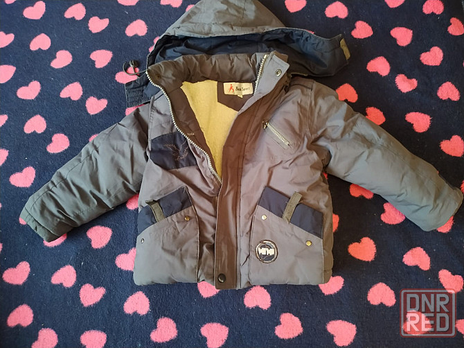 Куртка димесезонная детская с капюшоном на 2-3 года Енакиево - изображение 1