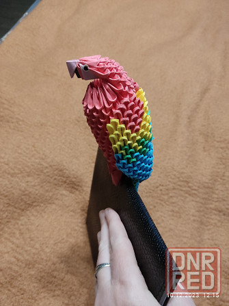 Попугай из модулей оригами Донецк - изображение 4