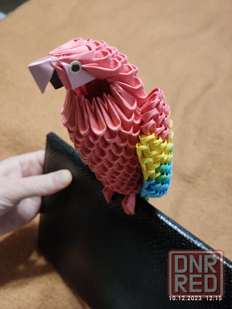 Попугай из модулей оригами Донецк - изображение 1