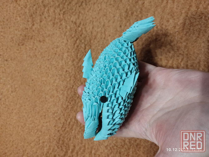 Дельфинчик из модулей оригами Донецк - изображение 1
