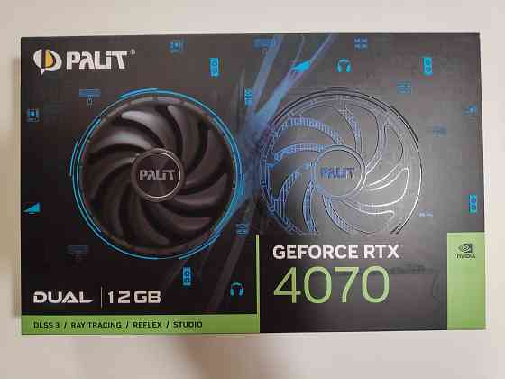 Видеокарта Palit GeForce RTX 4070 Dual 12GB Новая Донецк
