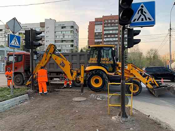 Услуги экскаватора погрузчика JCB 3cx/ 4cx Гидромолот, Ямобур, Вилы Донецк