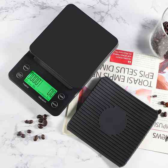 Кухонные электронные весы для кофе с таймером 0,1 г - 5 кг Донецк
