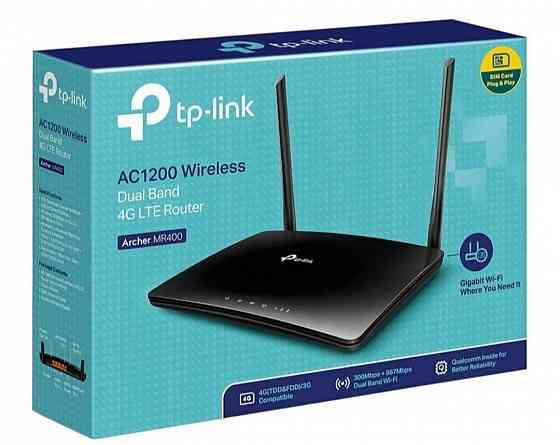 Домашний интернет WiFi роутер tp link mr 400 , LTE 4G . Работает от лю Донецк