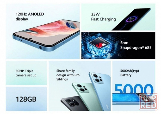 Телефон Xiaomi note 12 4/128Гб. С функцией NFC. Донецк - изображение 2