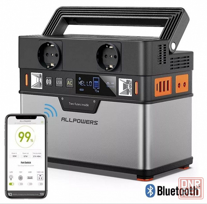 Портативная электростанция allpowers S300 Watt с блютуз Донецк - изображение 1