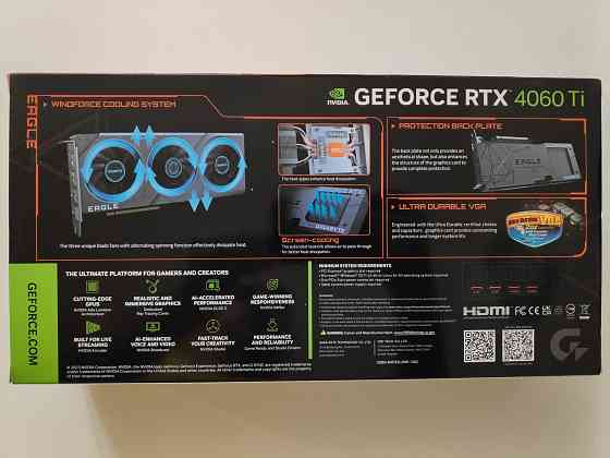 Видеокарта Palit GeForce RTX 4060 Ti Dual 8 ГБ Новая (есть Gigabyte, Msi, 16гб) Донецк