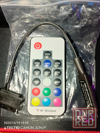 Контроллер управления RGB подсветкой 12v4pin с пультом ДУ питание от SATATA Макеевка - изображение 4