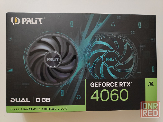 Видеокарта Palit GeForce RTX 4060 Dual Новая (Также есть Gigabyte? Msi и дешевле) Донецк - изображение 1