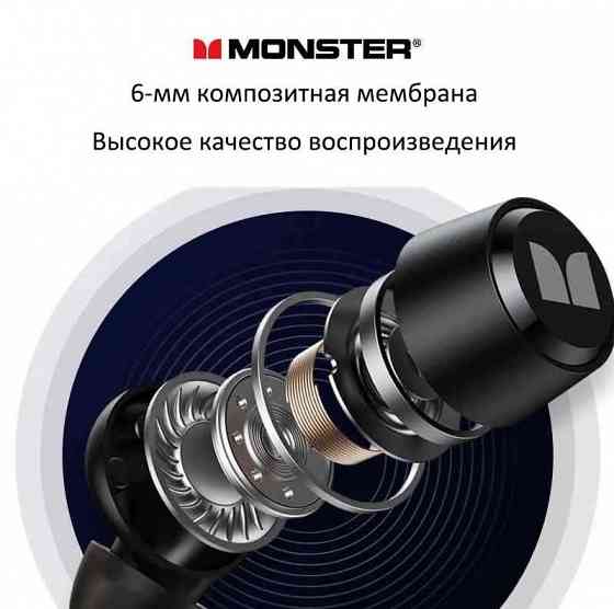 Беспроводные наушники MONSTER XKT05 стерео, шумоподавление, черный Макеевка