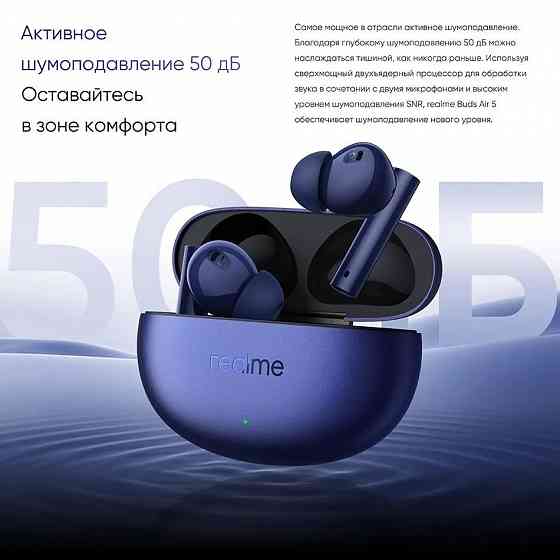 Беспроводные наушники RealMe Buds Air 5 (RMA2301) синий Макеевка