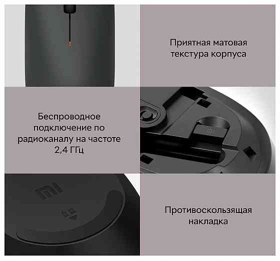Мышь беспроводная Xiaomi Mi Mouse Lite черный (XMWXSB01YM) Макеевка