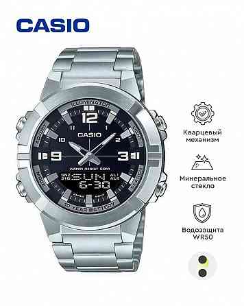 Часы Casio Collection AMW-870D-1AVDF (черный), аналог+цифр время, водозащита (до 50м),10 лет Макеевка