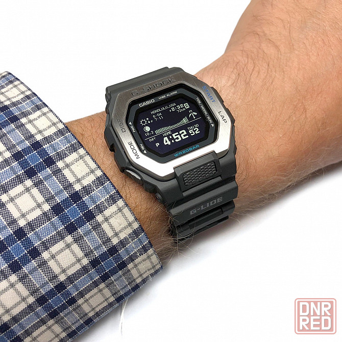 Часы Casio G-Shock GBX-100-1DR (черный, серебряная рамка) противоударные, водозащита (до 200 м) Макеевка - изображение 5
