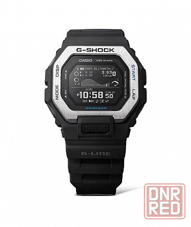 Часы Casio G-Shock GBX-100-1DR (черный, серебряная рамка) противоударные, водозащита (до 200 м) Макеевка - изображение 2