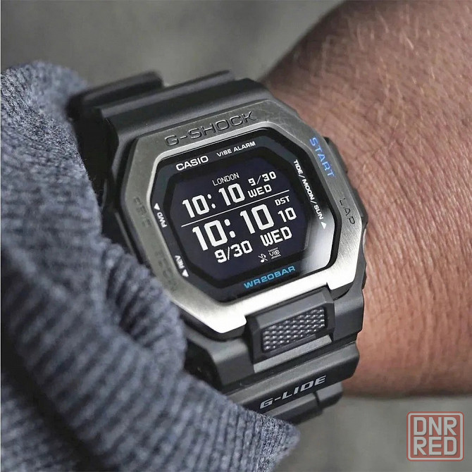 Часы Casio G-Shock GBX-100-1DR (черный, серебряная рамка) противоударные, водозащита (до 200 м) Макеевка - изображение 7