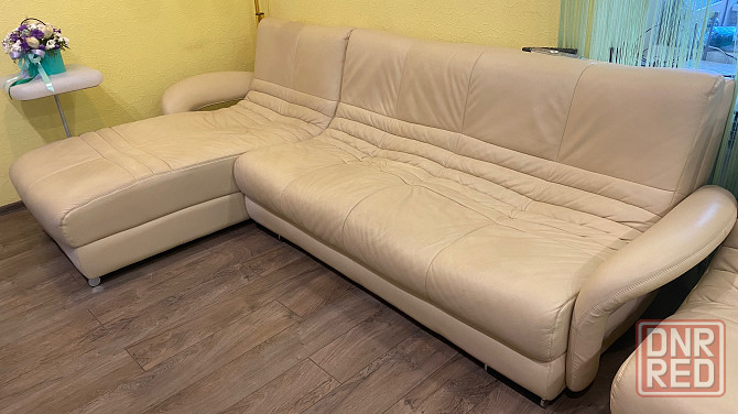 Кожаный диван угловой+ кресло Донецк - изображение 2