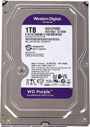 Жесткий диск WD Purple WD10PURZ, 1ТБ, HDD, SATA III, 3.5" Донецк