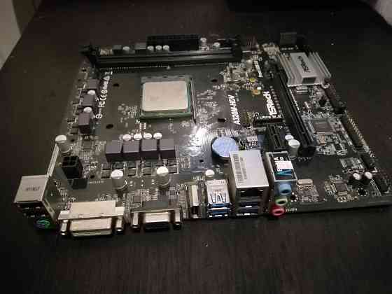 Комплект 4 ядра A8-9600 + плата Asrock A320M-HDV с видео Radeon R7 Горловка