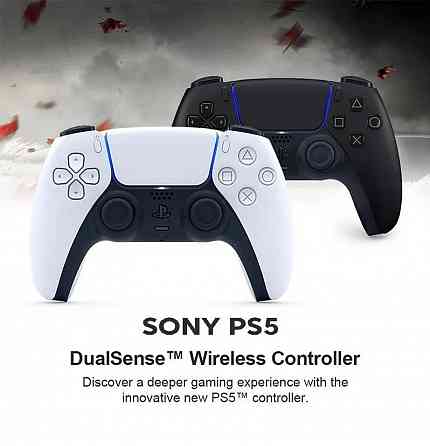 Геймпад PlayStation 5 DualSense Wireless Controller, Bluetooth, (белый/черный) Макеевка