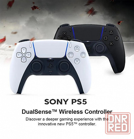 Геймпад PlayStation 5 DualSense Wireless Controller, Bluetooth, (белый/черный) Макеевка - изображение 1