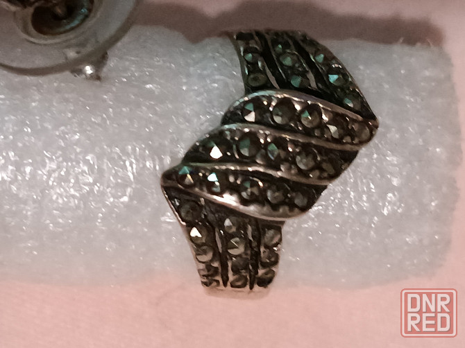 продам набор из серебра -кольцо и серьги Донецк - изображение 1