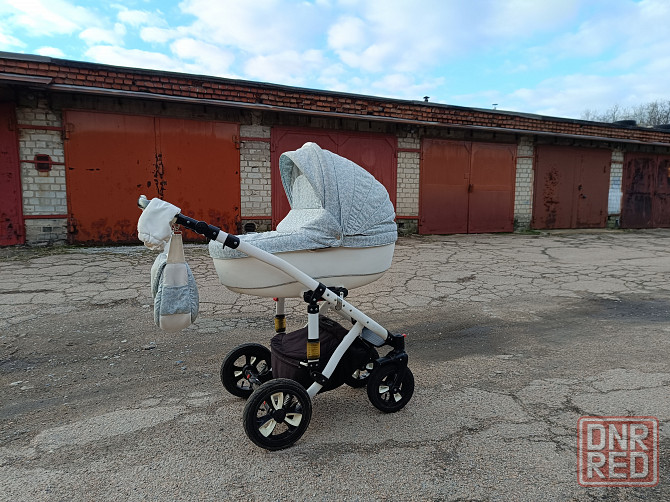 Детская коляска Adamex 2 в 1 большие колеса Донецк - изображение 2