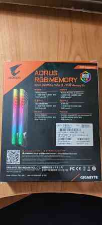 Оперативная память Gigabyte Aorus DDR4 3600 2x8 Макеевка