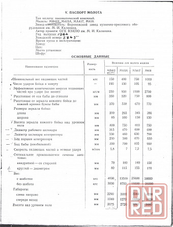 Молот пневматический ковочный модели МВ412, кузнечный, СССР (250 кгсм) Донецк - изображение 4