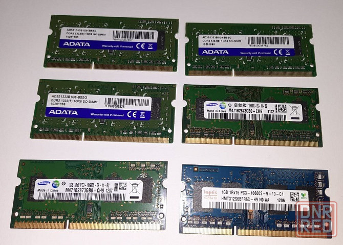Память ноутбучная DDR2 и DDR3 1Gb Донецк - изображение 1