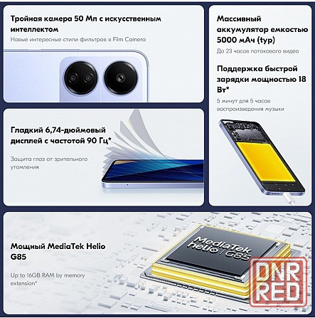 Новый запечатанный!!! Xiaomi Рoco C65 6/128GВ NFC черный Донецк - изображение 6
