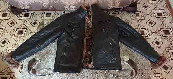 Мужская куртка зима натуральная кожа Донецк