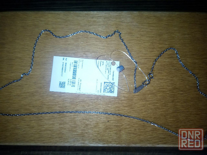 Новая с пломбой серебряная родированная цепь Sokolov 60 см. Донецк - изображение 3