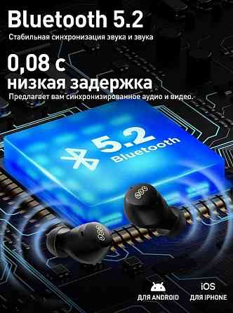 Беспроводные наушники Xiaomi QCY ArcBuds HT07 ANC Bluetooth 5.2 с шумоподавлением 40 дБ (черные) Макеевка