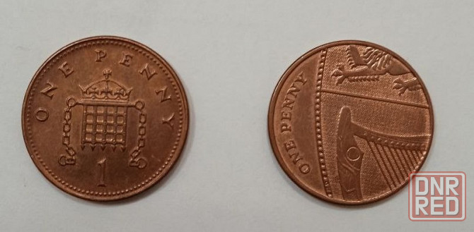 Монетки Великобритания 1 пенни Донецк - изображение 1