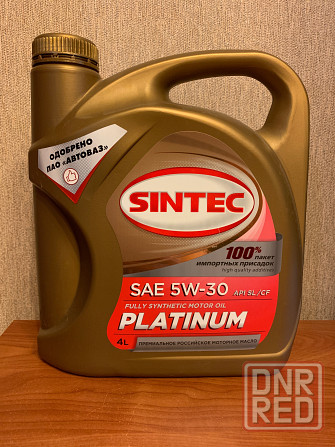 Моторное масло SINTEC PLATINUM 5W-30 SL/CF 4 л Донецк - изображение 1