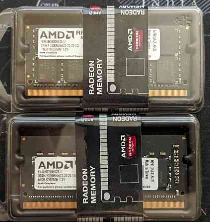 Оперативная память для ноутбуков SODIMM AMD 16Gb DDR4 3200MHz Донецк