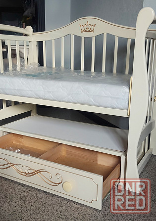 Кроватка детская диванчик с короной Донецк - изображение 4